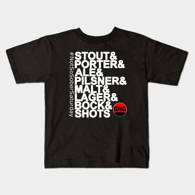#NotSoSoberSaturday Kids T-Shirt by GhG
